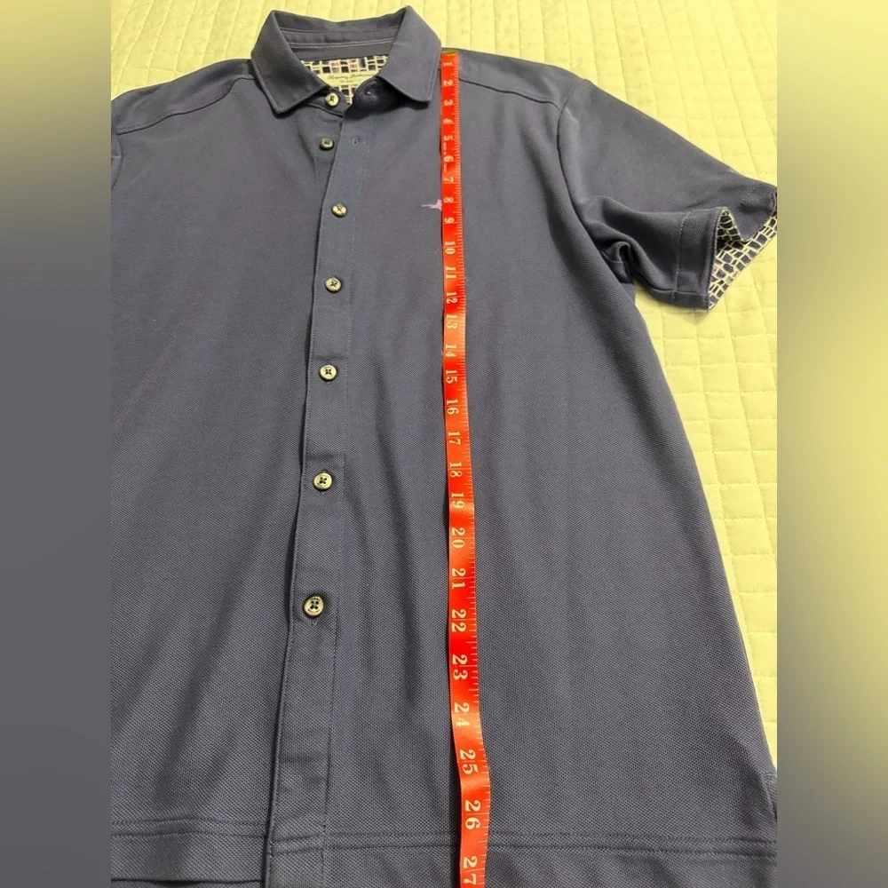 Tommy Bahama Blue Short Sleeve Button Down Shirt - Picture 10 of 10
